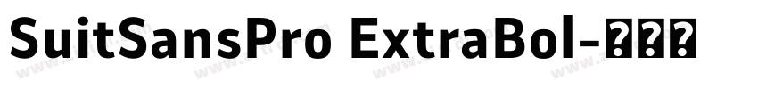 SuitSansPro ExtraBol字体转换 SuitSansPro ExtraBol字体转换